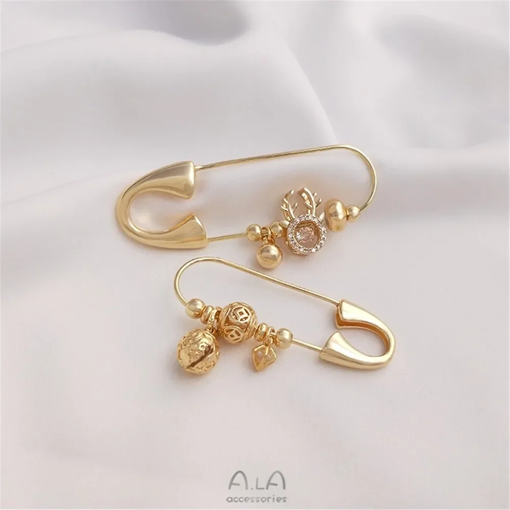 14K gold Plated High-grade pin diy string beads pendant anti-light decoration accessories
14K gold Plated High-grade pin diy string beads pendant anti-light decoration accessories