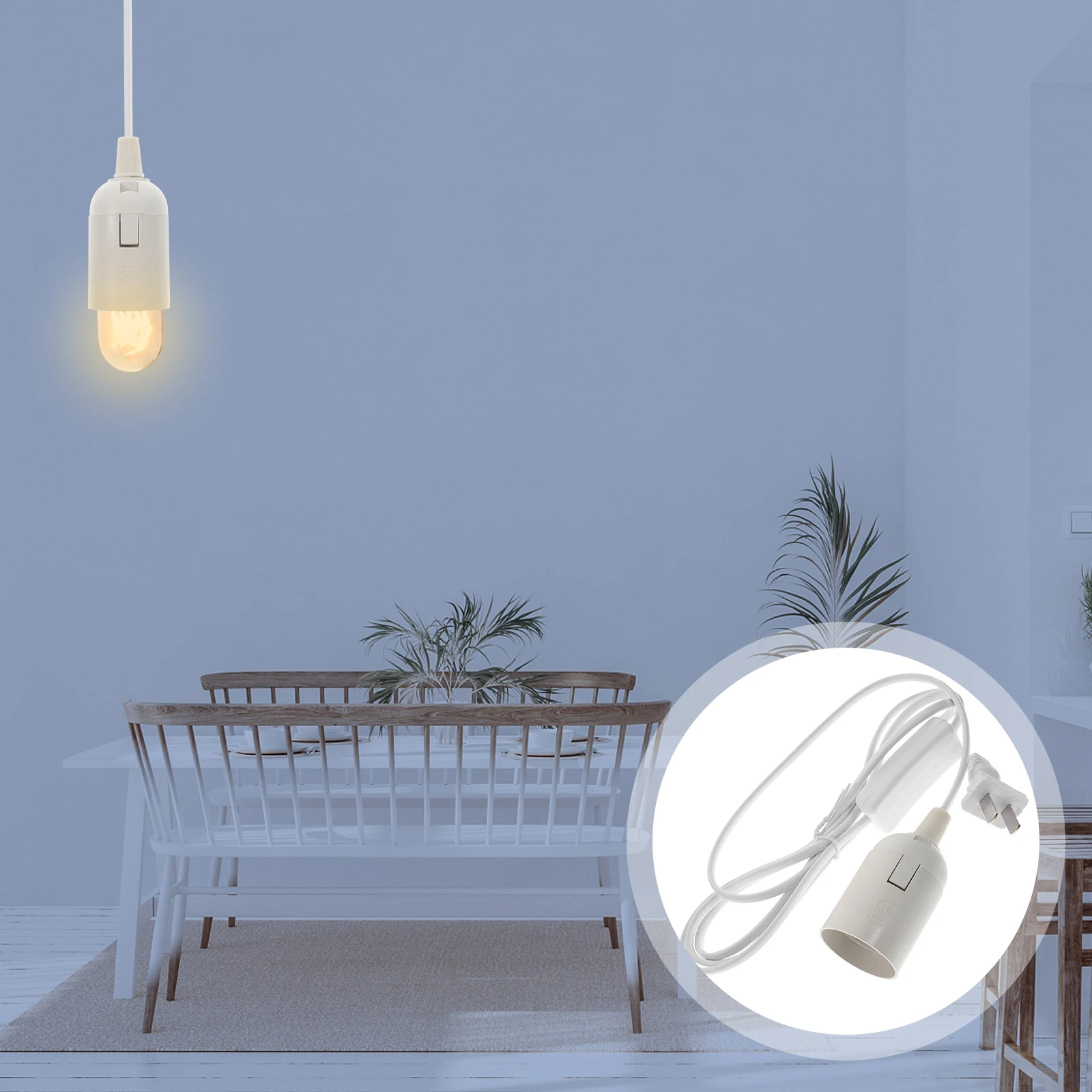 E27 Socket Pendant Lamp Holder Wire Cord Light Bulb Switch PVC Heat Resistant Lamp Accessories Plug In Hanging Lamps Pendant
E27 Socket Pendant Lamp Holder Wire Cord Light Bulb Switch PVC Heat Resistant Lamp Accessories Plug In Hanging Lamps Pendant