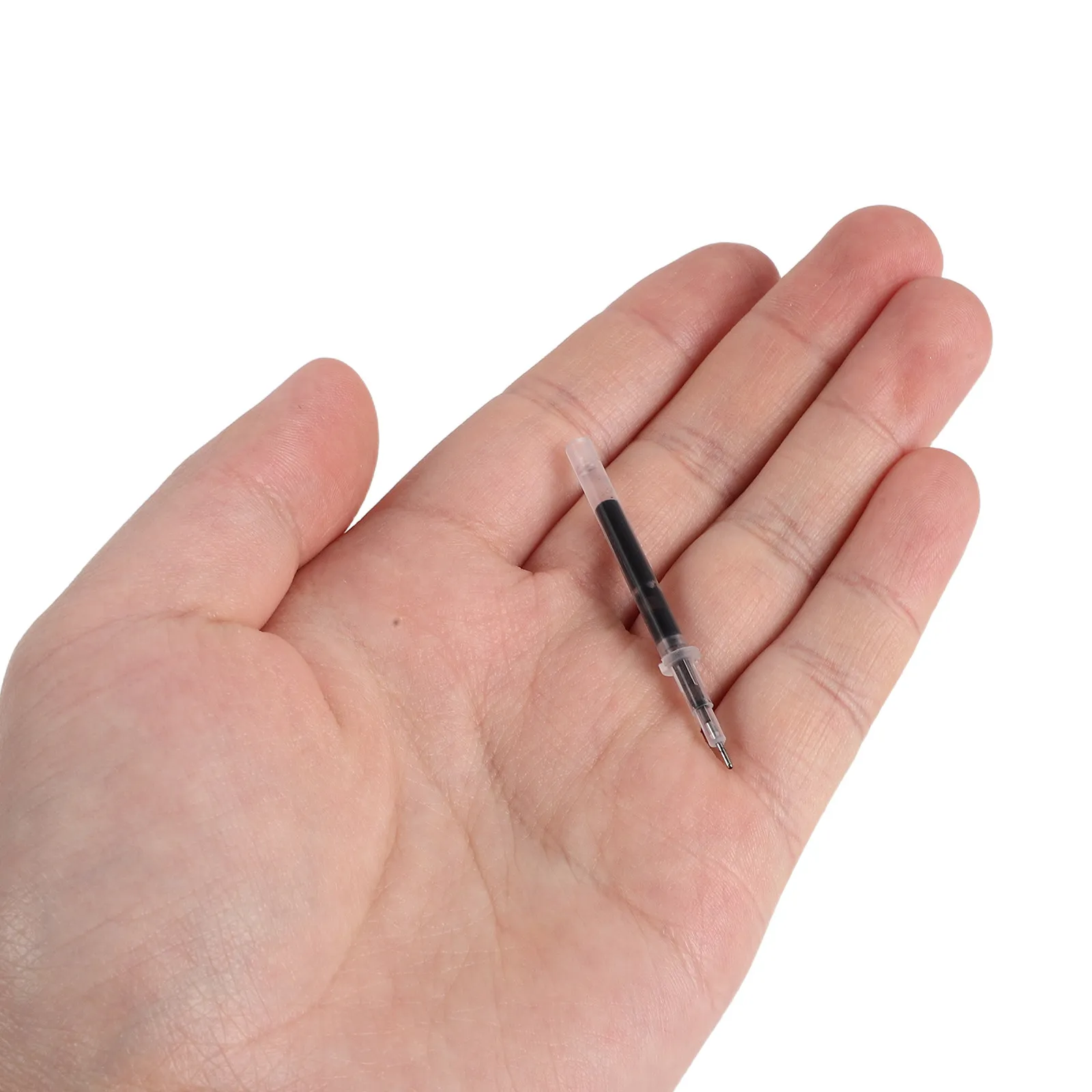 200Pcs Short Gel Pen Refills Black Ink 2 Inch 0.5mm Fine Point Smooth Quick Dry Replacements for Mini Pocket Size Sand
200Pcs Short Gel Pen Refills Black Ink 2 Inch 0.5mm Fine Point Smooth Quick Dry Replacements for Mini Pocket Size Sand