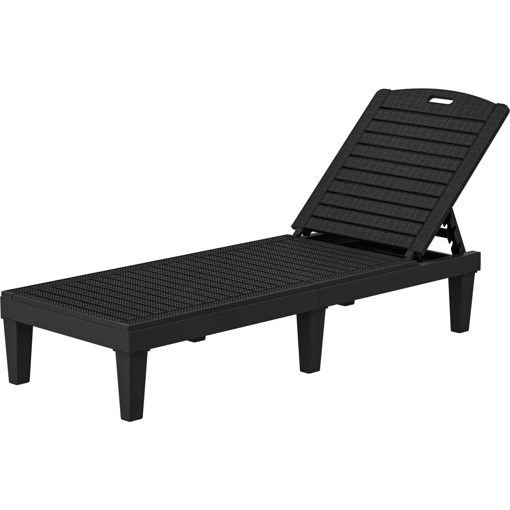 Outdoor Chaise Lounge Chair,Plastic Pool Chaise Lounge with 5-Position Backrest,Easy Assembly & Waterproof for Patio & Poolside
Outdoor Chaise Lounge Chair,Plastic Pool Chaise Lounge with 5-Position Backrest,Easy Assembly & Waterproof for Patio & Poolside