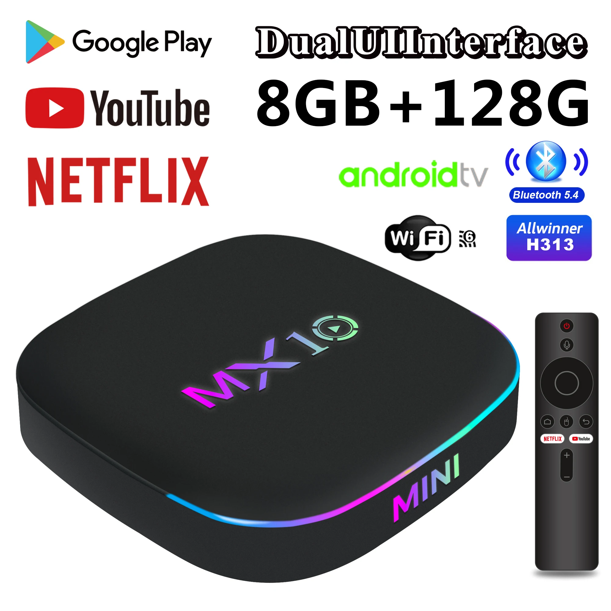 Global Hot Selling MX10 Z4 Allwinner H313 Android 13 RAM 8GB ROM 128GB With Anti-Shake Function Media Player Set Top Box
Global Hot Selling MX10 Z4 Allwinner H313 Android 13 RAM 8GB ROM 128GB With Anti-Shake Function Media Player Set Top Box