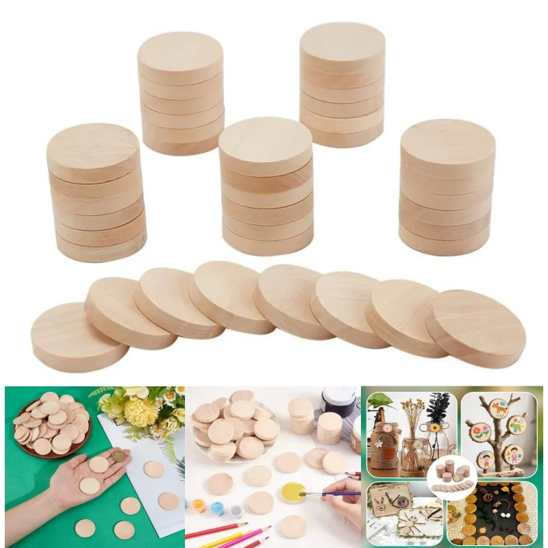 20pcs 1.5cm-5cm Unfinished Wooden Discs Wood Circles Wood Discs Slices Round Wood Coins for DIY Crafts Christmas Decoration
20pcs 1.5cm-5cm Unfinished Wooden Discs Wood Circles Wood Discs Slices Round Wood Coins for DIY Crafts Christmas Decoration