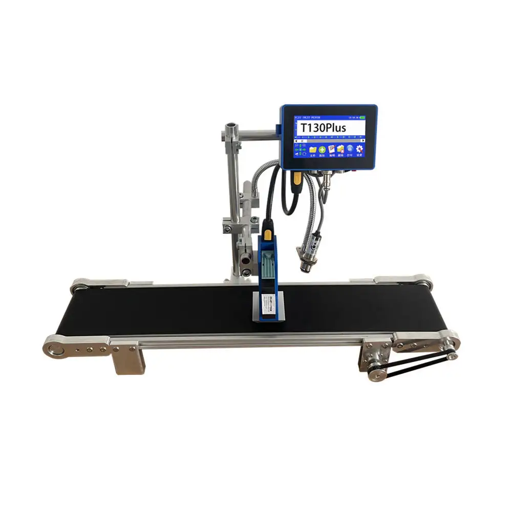 Half Inch expiry date Printing Carton Date Coding Machine Online Inkjet Printer with conveyor belt system
