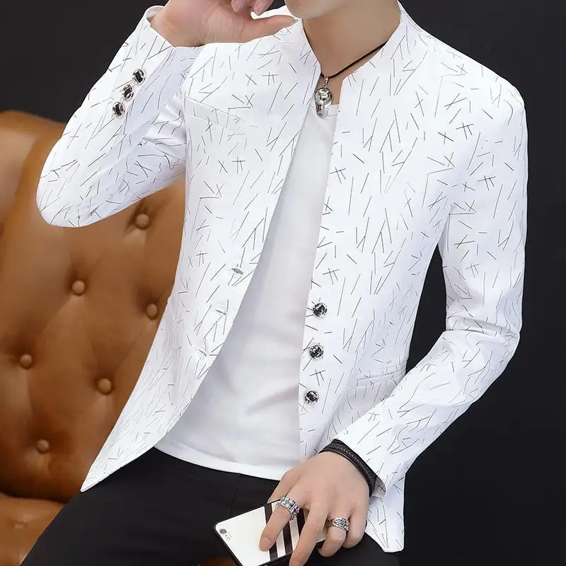 Men's Spring New White Slim Fit Blazer Korean Style Casual Suit Jacket Youth Fashion Lightweight Coat
Men's Spring New White Slim Fit Blazer Korean Style Casual Suit Jacket Youth Fashion Lightweight Coat