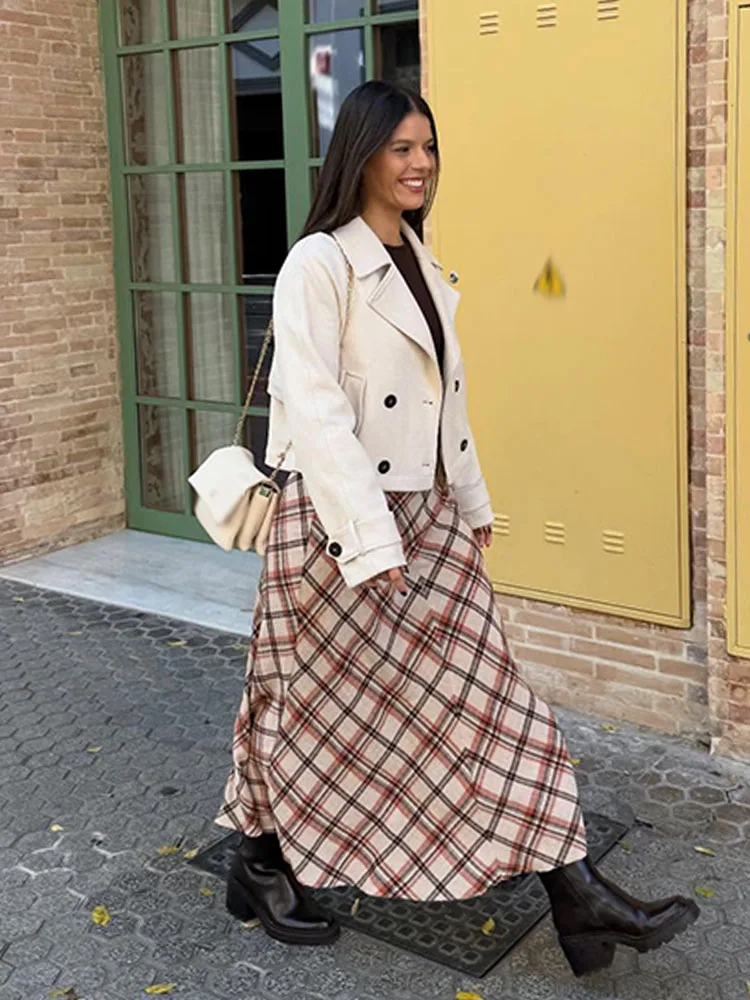 HH Women Fashion Versatile Plaid Zipper Slim A-Line Skirt Female Chic High Waist Casual Street Style Ankle-Length Skirt Mujer
HH Women Fashion Versatile Plaid Zipper Slim A-Line Skirt Female Chic High Waist Casual Street Style Ankle-Length Skirt Mujer