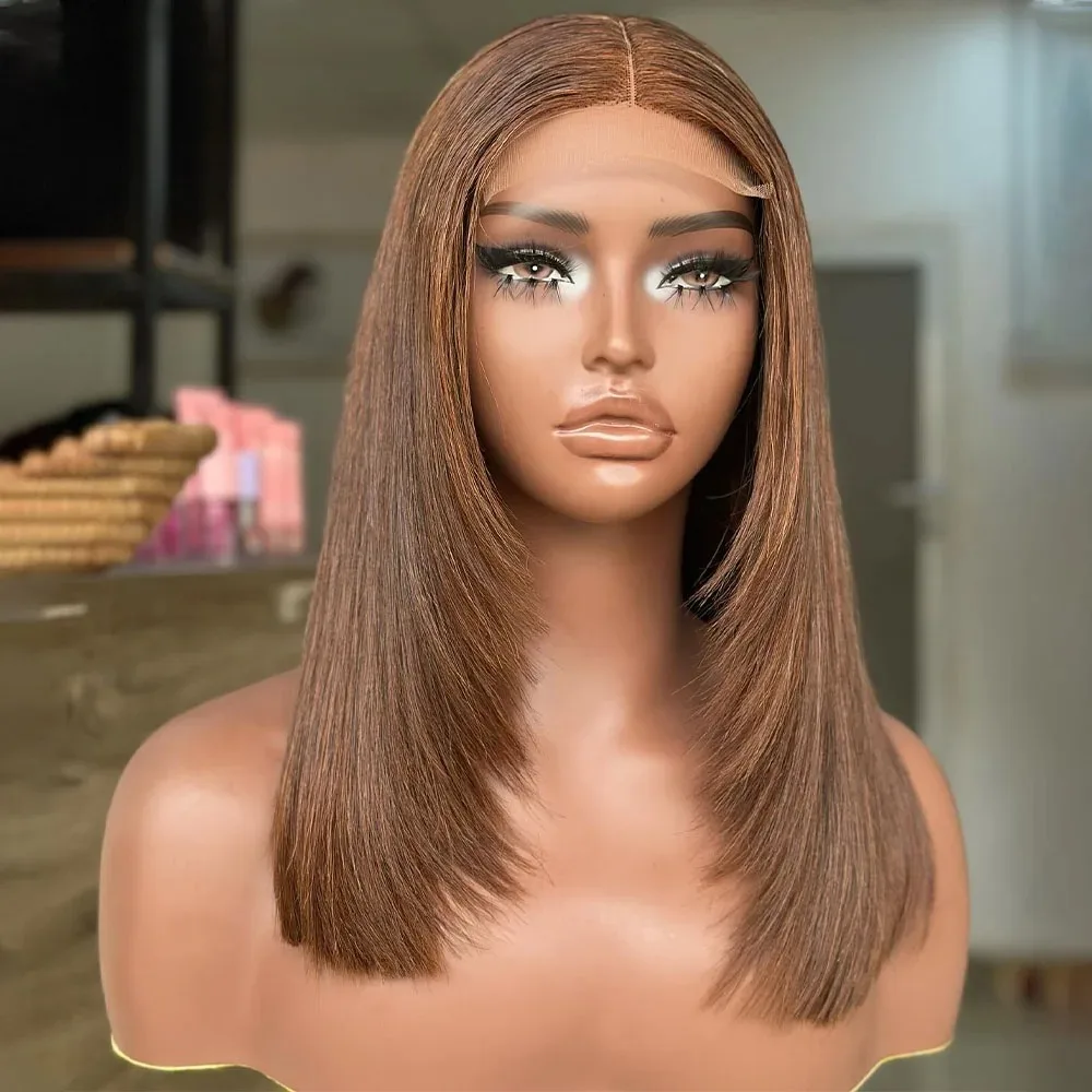 Chocolate Brown Layered Cut Straight Lace Frontal Wigs 13x4 Glueless PrePlucked Hd Lace Wig Synthetic And Blend Lace Wigs
Chocolate Brown Layered Cut Straight Lace Frontal Wigs 13x4 Glueless PrePlucked Hd Lace Wig Synthetic And Blend Lace Wigs