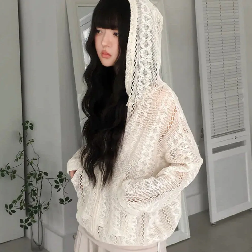 Elegant Versatile Knitted Hollow out Loose Fit Women's Top Fashionable Chic Design Breathable Polyester Long Sleeve Cardigan
Elegant Versatile Knitted Hollow out Loose Fit Women's Top Fashionable Chic Design Breathable Polyester Long Sleeve Cardigan
