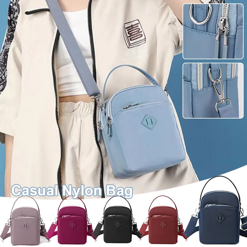 Women Cross Body Bag Small Multi-Pocket Ladies Nylon Shoulder Handbag Purse Bags Oblique Span Hand Bag Casual Mobile Key Purse
Women Cross Body Bag Small Multi-Pocket Ladies Nylon Shoulder Handbag Purse Bags Oblique Span Hand Bag Casual Mobile Key Purse