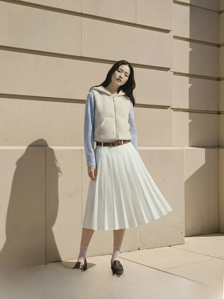 H&M Women's Vest 2026 Spring New Plu Teddy Fce Soft Zipper Hooded Vest Casual Sle Stand Fit Thiened Polyester
H&M Women's Vest 2026 Spring New Plu Teddy Fce Soft Zipper Hooded Vest Casual Sle Stand Fit Thiened Polyester