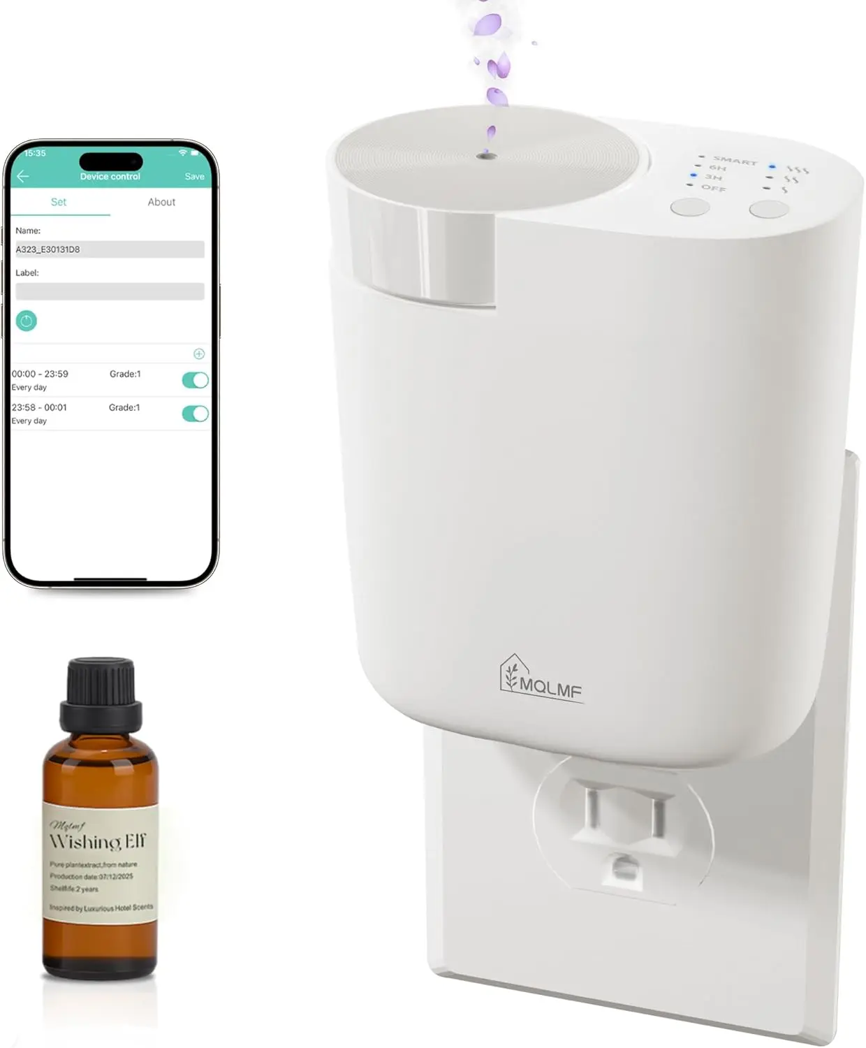 Беспроводной аромадиффузор на 74 кв.м. с Bluetooth-управлением, таймером и надежным креплением на стену - белый
Беспроводной аромадиффузор на 74 кв.м. с Bluetooth-управлением, таймером и надежным креплением на стену - белый