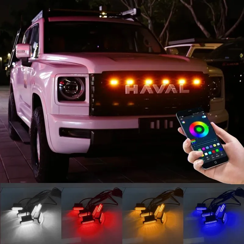 LED Front Grille Light For Haval H9 2rd 2024 2025 Car Daytime Running Light Wheel Eyebrow Lamp For Offroad 12V
LED Front Grille Light For Haval H9 2rd 2024 2025 Car Daytime Running Light Wheel Eyebrow Lamp For Offroad 12V