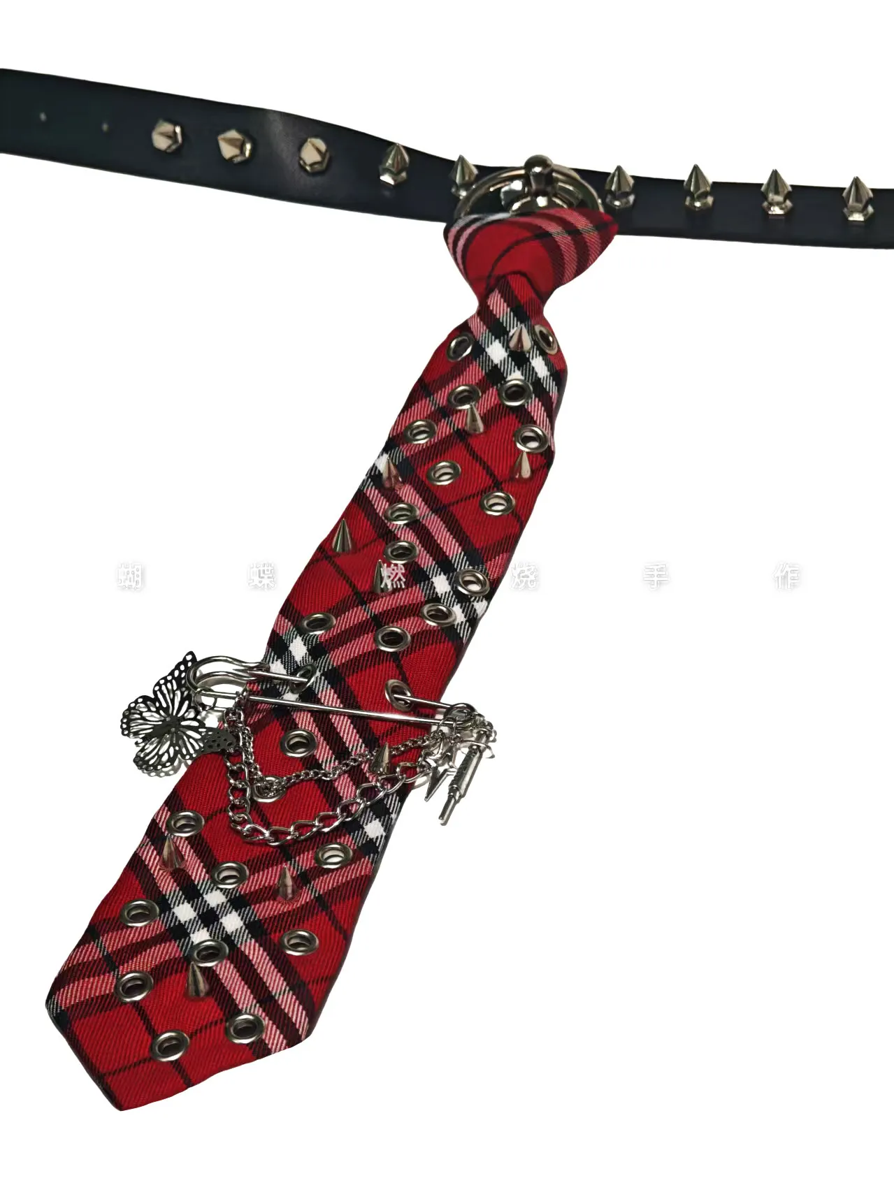Cool Rock Wear Accessories Rivet Y2k Accessories Fashion Necktie Tie Choker Punk Black and Red Plaid Necktie
Cool Rock Wear Accessories Rivet Y2k Accessories Fashion Necktie Tie Choker Punk Black and Red Plaid Necktie