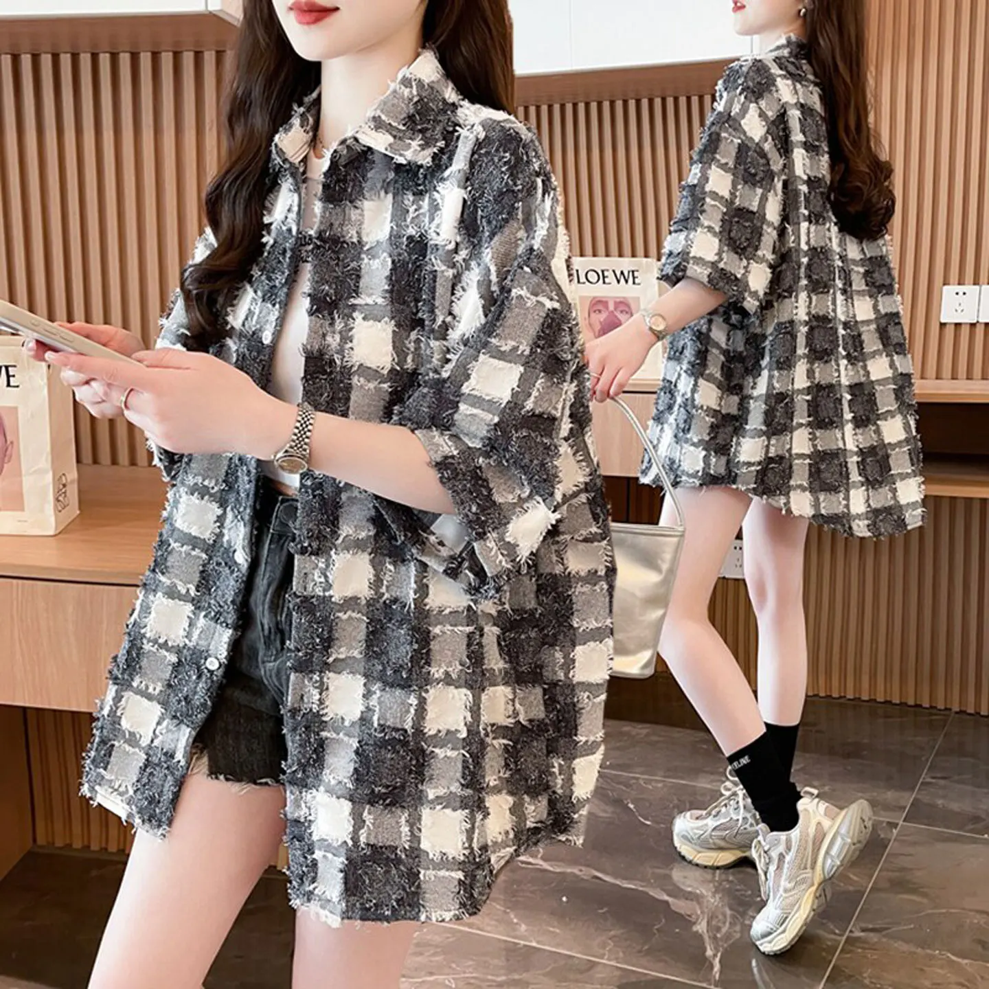 Ice Silk Chiffon Thin Short Sleeve Shirt Sun Protection Clothing Women's New 2026 Large Size Loose Breathable Shirt Coat
Ice Silk Chiffon Thin Short Sleeve Shirt Sun Protection Clothing Women's New 2026 Large Size Loose Breathable Shirt Coat