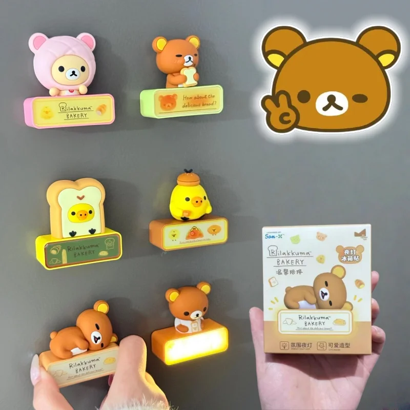 Rilakkuma Original Blind Box Bread Series Fridge Magnet Fridge Magnet Night Light Magnetic Birthday Toys Gifts
Rilakkuma Original Blind Box Bread Series Fridge Magnet Fridge Magnet Night Light Magnetic Birthday Toys Gifts