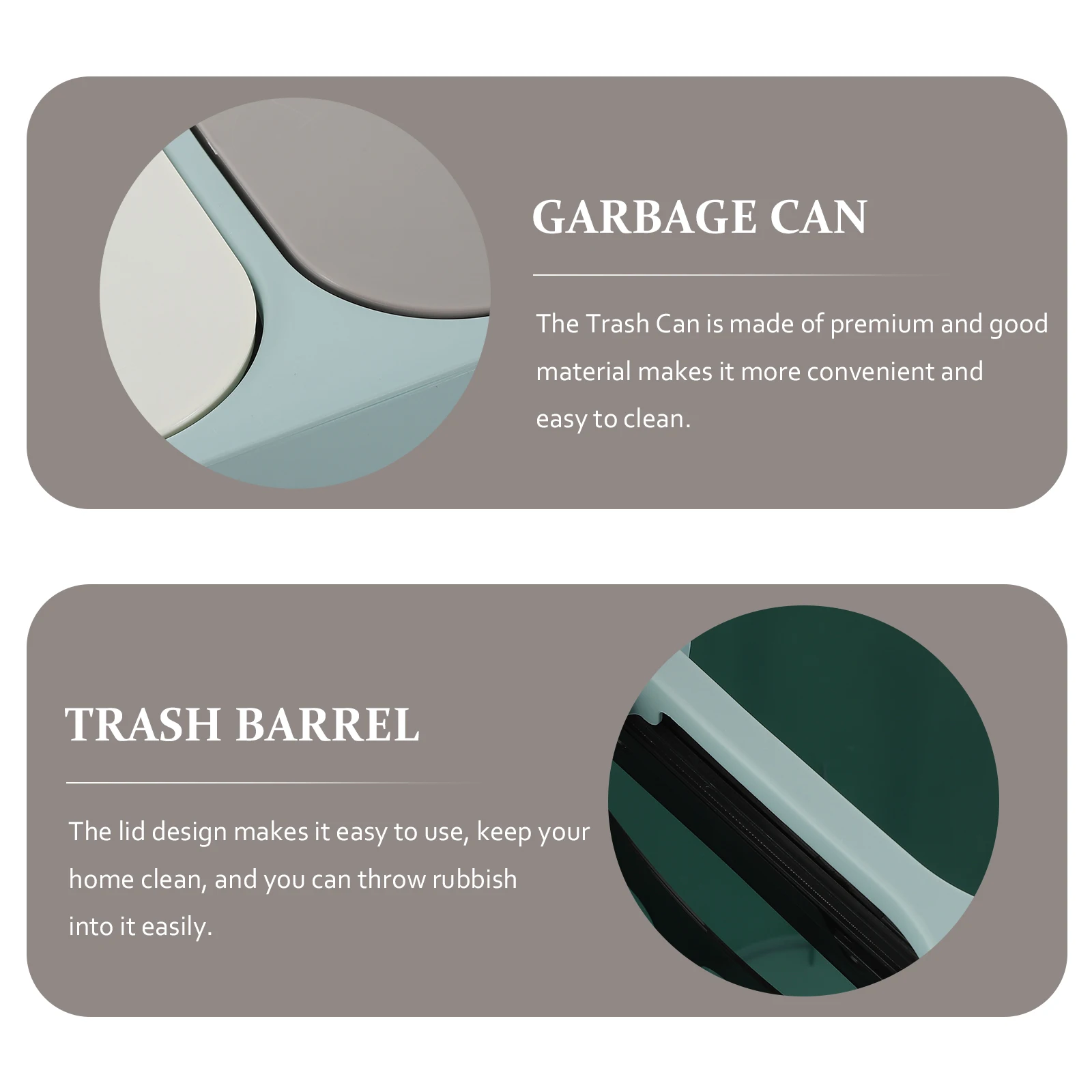 Dry Wet Trash Bin Kitchen Toilet Garbage Can Waste Bucket Household Recycling Bin Modern Pp Trash Container Gray
Dry Wet Trash Bin Kitchen Toilet Garbage Can Waste Bucket Household Recycling Bin Modern Pp Trash Container Gray