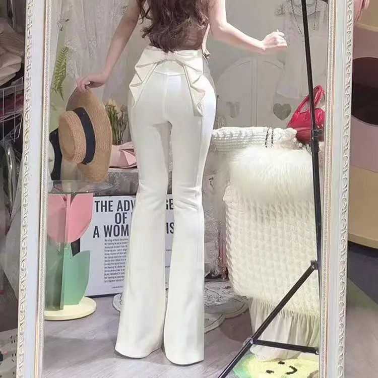 Women Vintage Bow Flare Jeans 2025 Autumn Harajuku Aesthetic Slim Denim Pants Streetwear Casual Fashion Y2k Denim Trousers
Women Vintage Bow Flare Jeans 2025 Autumn Harajuku Aesthetic Slim Denim Pants Streetwear Casual Fashion Y2k Denim Trousers