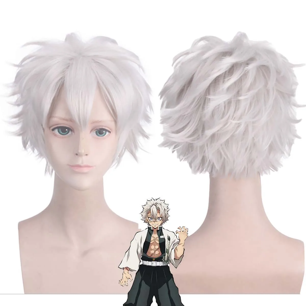 Мужчины Аниме Санми Шиназугава КосплейСеребряный Белый Парик С Короткими Волосами
Мужчины Аниме Санми Шиназугава КосплейСеребряный Белый Парик С Короткими Волосами