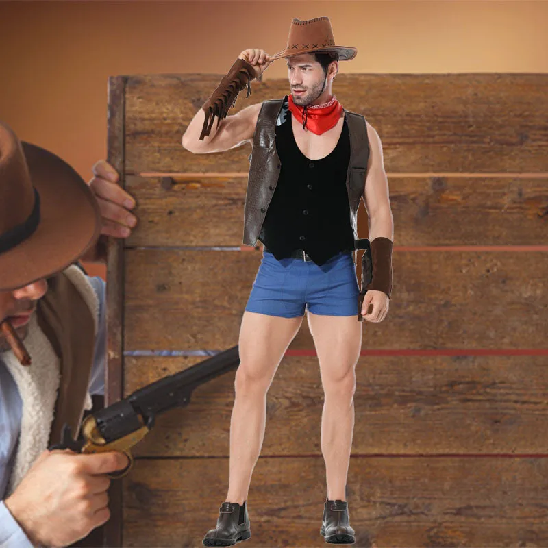 Wish Western Cowboy Men's Adult Cosplay Halloween Party Role-playing Clothing Short Pants Casual Wear for All Seasons
Wish Western Cowboy Men's Adult Cosplay Halloween Party Role-playing Clothing Short Pants Casual Wear for All Seasons