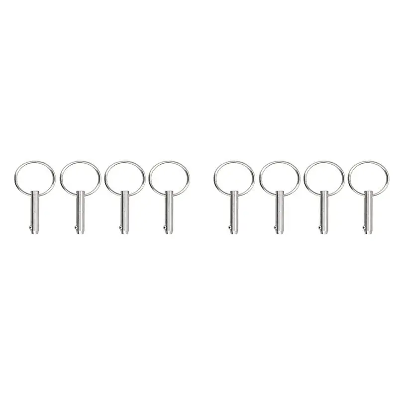 8 PCS Marine Quick Release Pins Bimini Top Pins, Diameter 1/4In(6.3Mm), Overall Length1.5In(38Mm), Usable Length(25.4Mm)-A08Q
8 PCS Marine Quick Release Pins Bimini Top Pins, Diameter 1/4In(6.3Mm), Overall Length1.5In(38Mm), Usable Length(25.4Mm)-A08Q