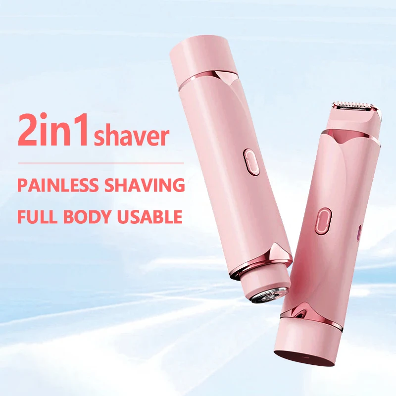 Compact and Portable Women's Hair Trimmer Dual-Head 2-in-1 Electric Shaver for Pubic Hair, Armpits, and Private Hair Removal
Compact and Portable Women's Hair Trimmer Dual-Head 2-in-1 Electric Shaver for Pubic Hair, Armpits, and Private Hair Removal