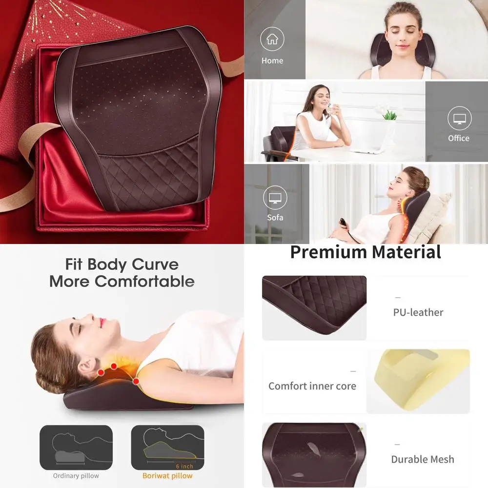 Heated Shiatsu Massage Pillow for Neck and Back Pain Relief, Ideal for Stress Relief at Home, Office, or Car, Perfect Christmas
Heated Shiatsu Massage Pillow for Neck and Back Pain Relief, Ideal for Stress Relief at Home, Office, or Car, Perfect Christmas