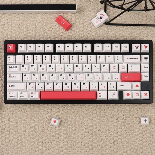 Grid Game Theme Minimalist White Keycaps Cherry profile Dye-sublimation PBT Keycaps Milky White Key caps for Mechanical Keyboard
Grid Game Theme Minimalist White Keycaps Cherry profile Dye-sublimation PBT Keycaps Milky White Key caps for Mechanical Keyboard