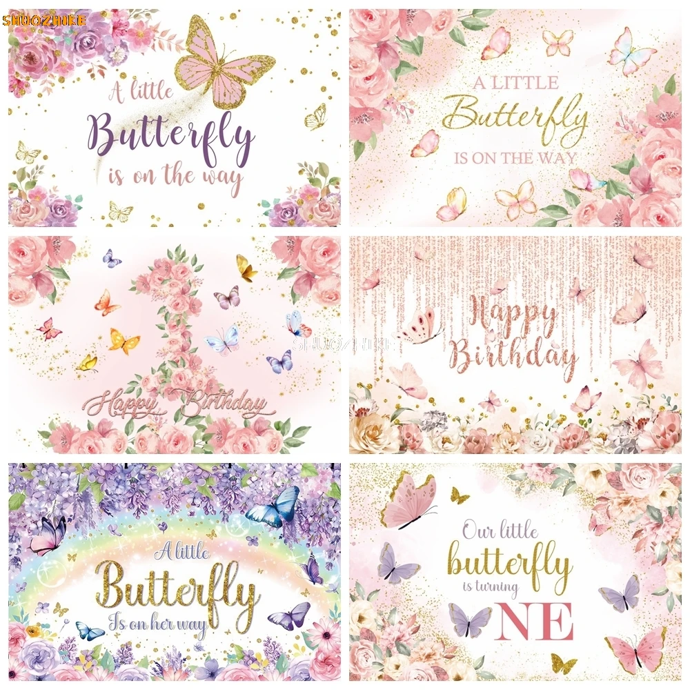Cartoon Butterfly Backdrop for Girl Birthday Pink Flowers Butterfly Baby Shower Birthday Photography Background Photo Studio
Cartoon Butterfly Backdrop for Girl Birthday Pink Flowers Butterfly Baby Shower Birthday Photography Background Photo Studio