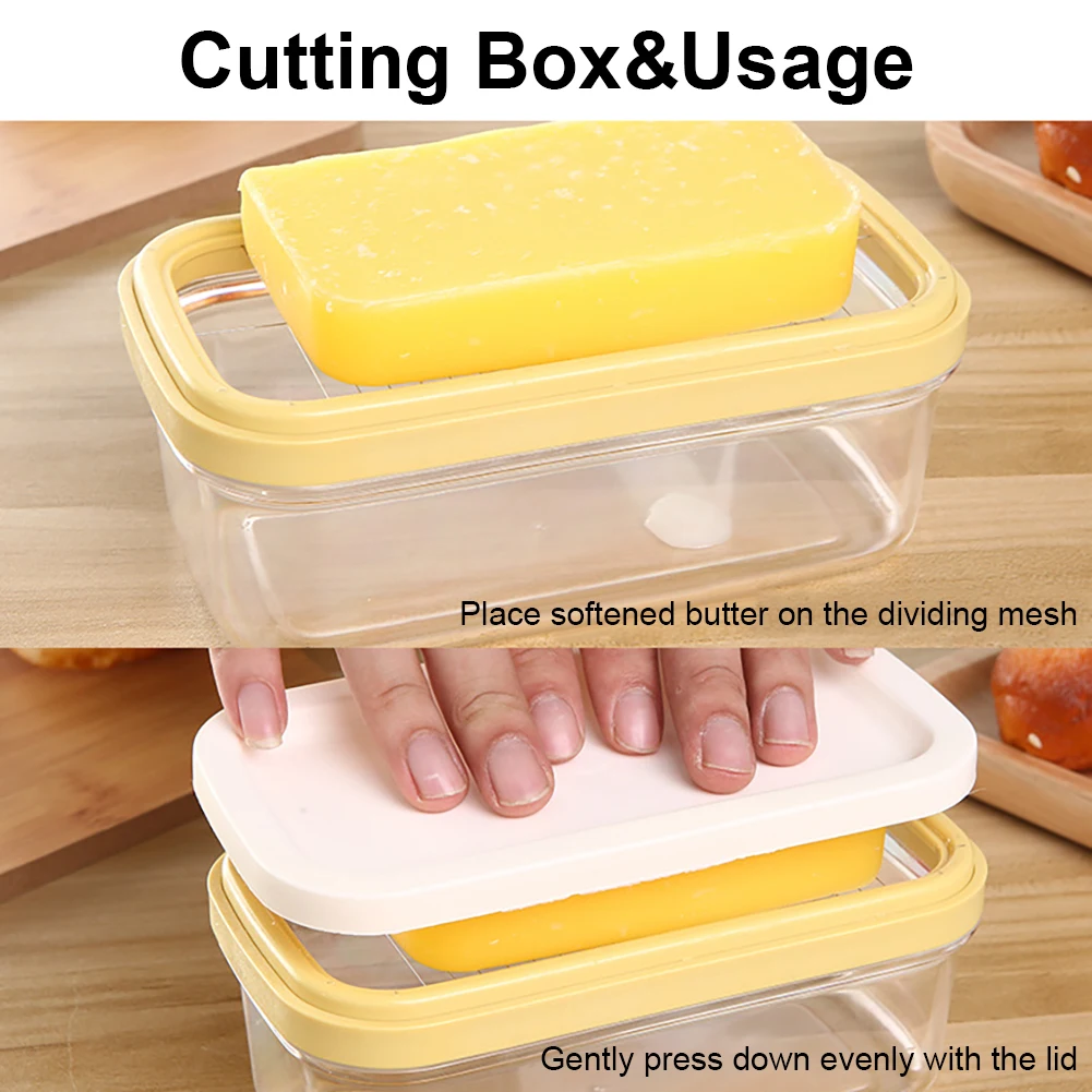 Rectangular Butter Dish With Cutter Temperature Resistant Cuttable Design Butter Container Baking Tools Drop Shipping 
Rectangular Butter Dish With Cutter Temperature Resistant Cuttable Design Butter Container Baking Tools Drop Shipping