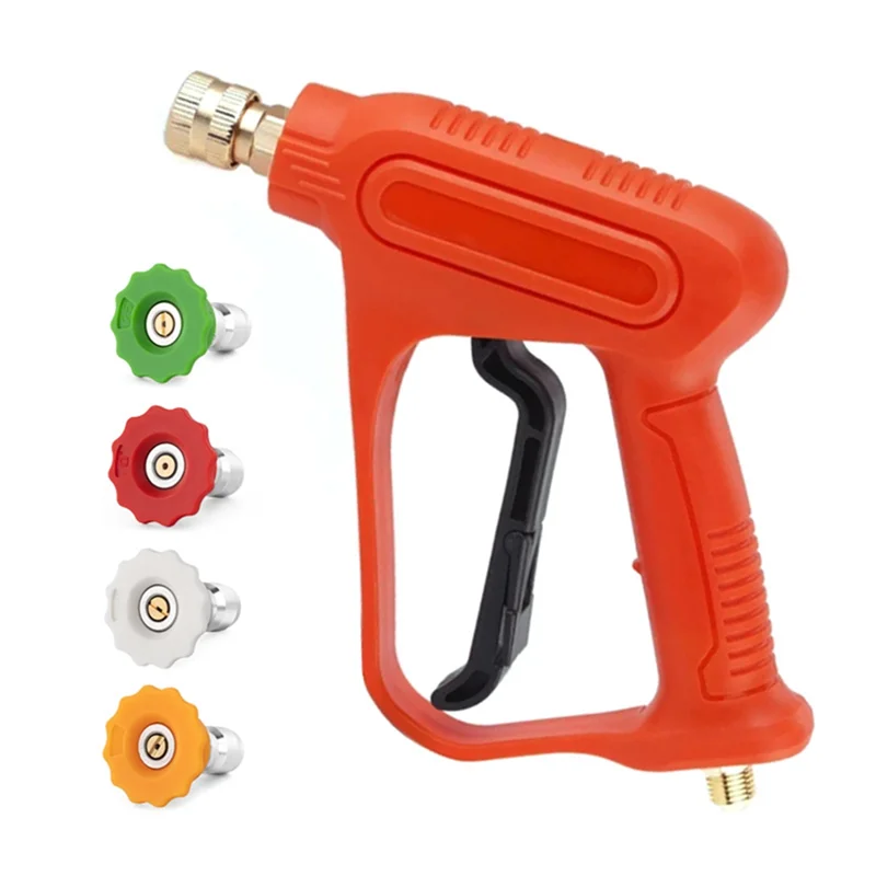 A98G-Pressure Washer Handle With Swivel And M22-14Mm Adapter 1/4" Connector Coupler& 4 Tips- Accessories Set
A98G-Pressure Washer Handle With Swivel And M22-14Mm Adapter 1/4" Connector Coupler& 4 Tips- Accessories Set