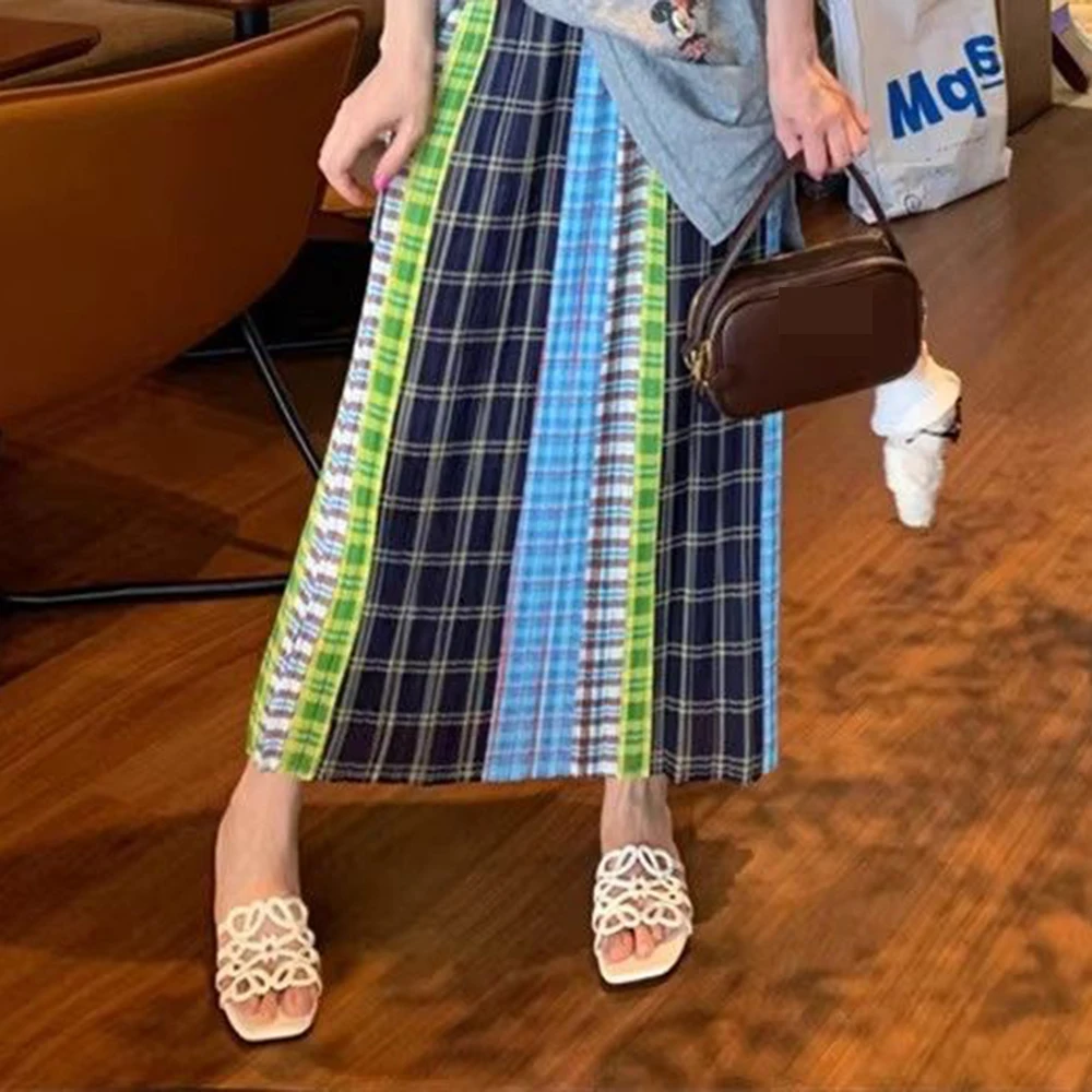 2026 spring and summer new fashion plaid pleated style retro color matching straight one-step pleated skirt
2026 spring and summer new fashion plaid pleated style retro color matching straight one-step pleated skirt