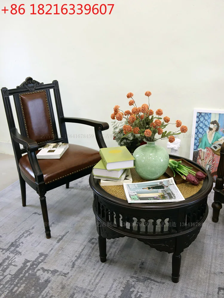 Резной полый круглый журнальный столик из массива дерева из ротанга, антикварное ностальгическое украшение, оригинальная смесь и соответствие
Резной полый круглый журнальный столик из массива дерева из ротанга, антикварное ностальгическое украшение, оригинальная смесь и соответствие