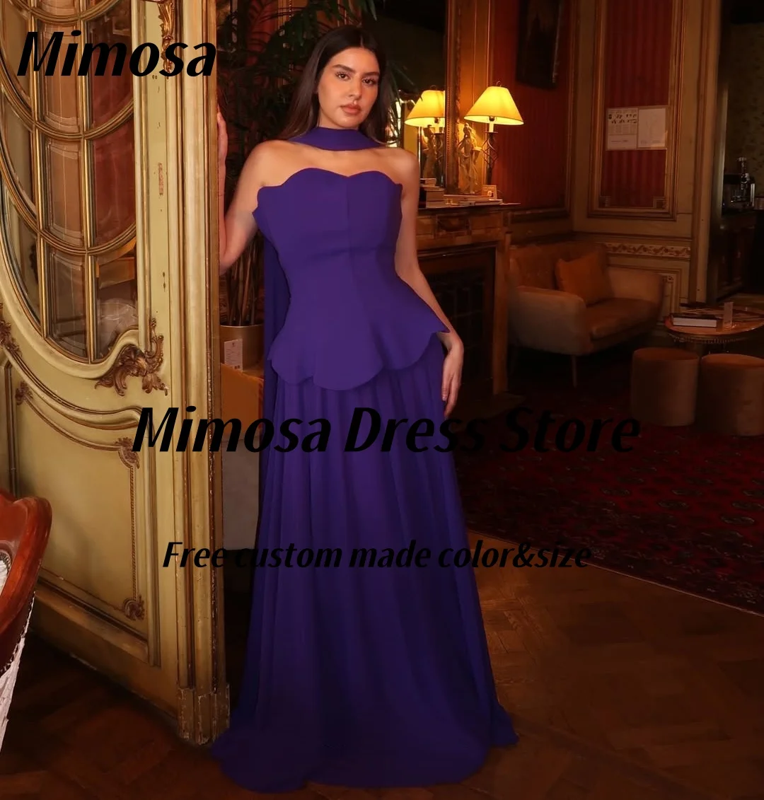 Мимоза фиолетовые вечерние платья 2025 без бретелек на молнии сзади для дня рождения, Саудовские женщины носят длинные шали, платье для выпускного вечера по индивидуальному заказу
Мимоза фиолетовые вечерние платья 2025 без бретелек на молнии сзади для дня рождения, Саудовские женщины носят длинные шали, платье для выпускного вечера по индивидуальному заказу