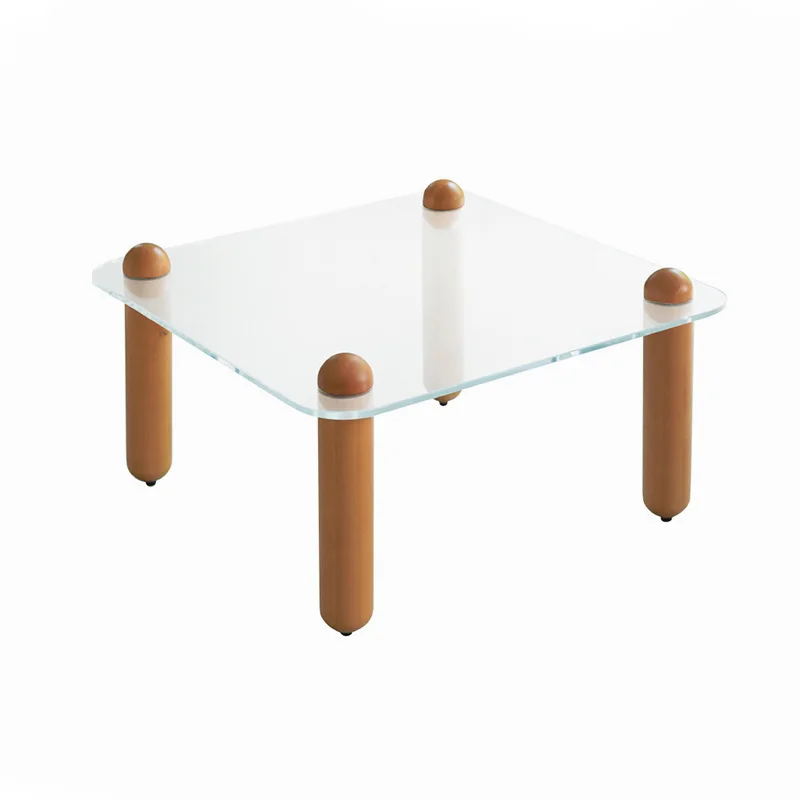 Retro solid wood coffee table, living room home square tempered glass design small table simple modern small apartment
Retro solid wood coffee table, living room home square tempered glass design small table simple modern small apartment