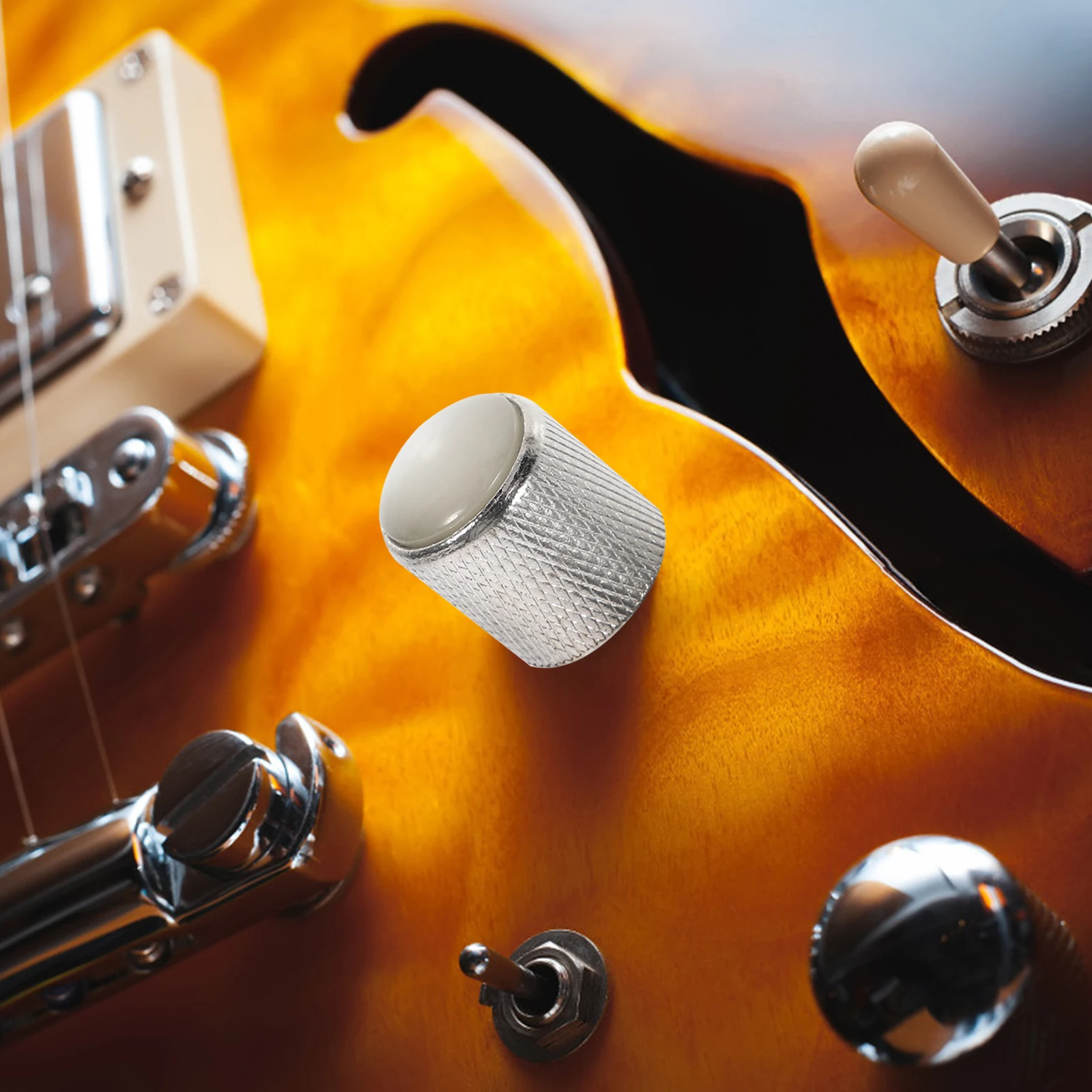 1Set Electric Bass Rotary Knobs Silver Tone Control Knobs with Wrench Smooth Operation Useful Instrument Accessories
1Set Electric Bass Rotary Knobs Silver Tone Control Knobs with Wrench Smooth Operation Useful Instrument Accessories