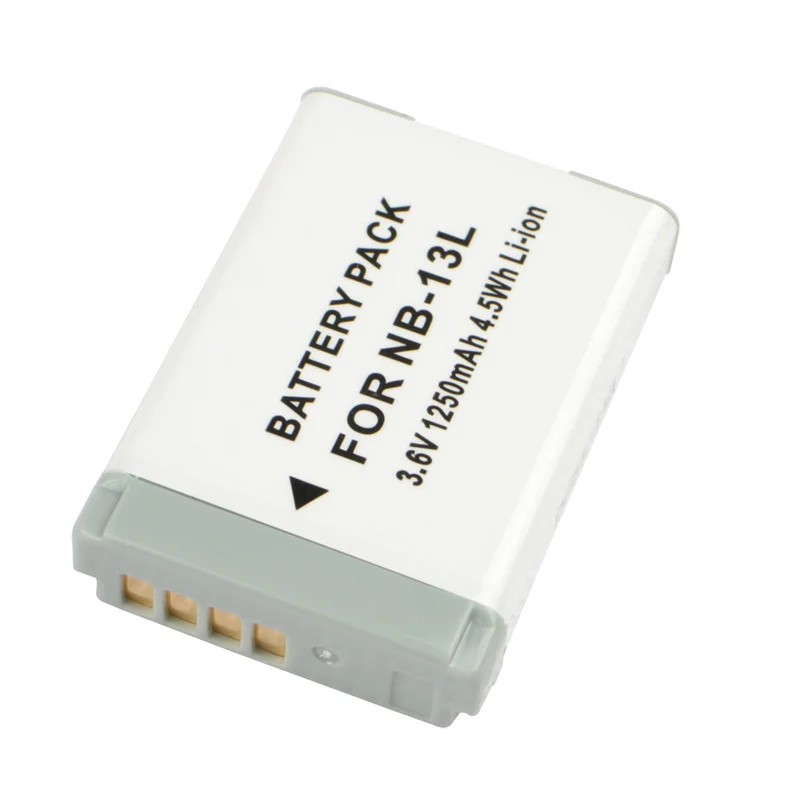 NB - 13L battery is applicable to Canon cameras including PowerShot SX740 HS, G5 X, G7 X Mark II, G9 X and G7 X Mark III
NB - 13L battery is applicable to Canon cameras including PowerShot SX740 HS, G5 X, G7 X Mark II, G9 X and G7 X Mark III