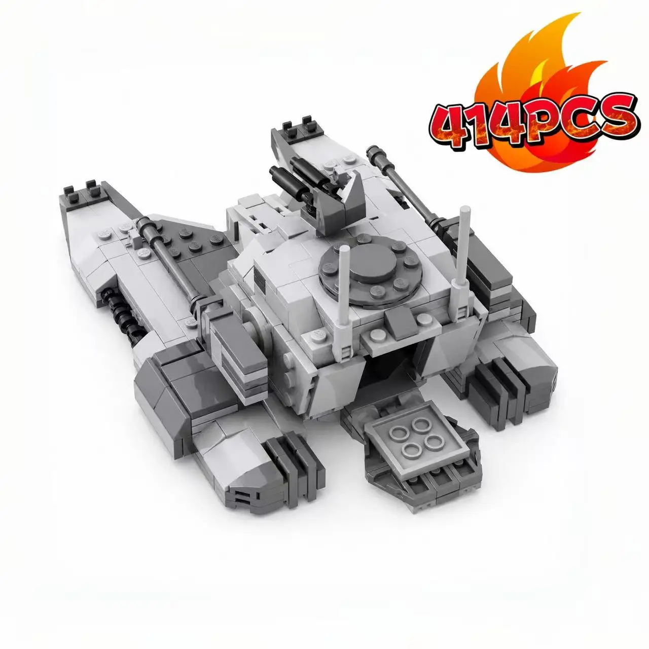 Sci-Fi Military Hover Craft Building Block Model, 414 Pieces, Creative Birthday & Christmas Gift for Boys, Item No.107405
Sci-Fi Military Hover Craft Building Block Model, 414 Pieces, Creative Birthday & Christmas Gift for Boys, Item No.107405