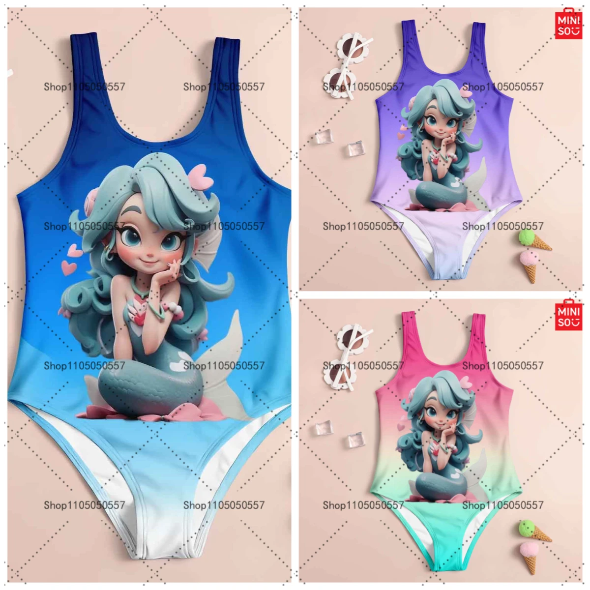 Детский цельный купальник, милый узор русалочки, несколько цветов, идеально подходит для развлечений на пляже и у бассейна.
Детский цельный купальник, милый узор русалочки, несколько цветов, идеально подходит для развлечений на пляже и у бассейна.