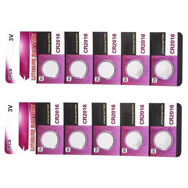 T3LB Pack of 5pcs/10pcs CR2016 3V Lithium Coin Batteries for Calculators LED Light
T3LB Pack of 5pcs/10pcs CR2016 3V Lithium Coin Batteries for Calculators LED Light