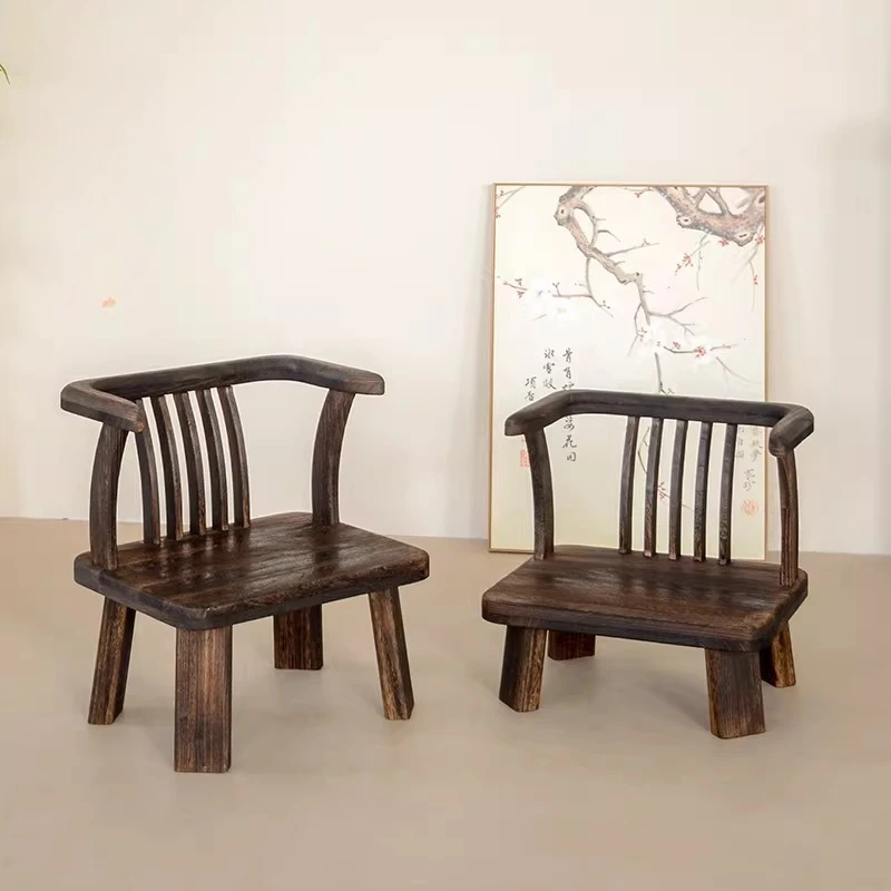 Solid Wood Low Armchair - Elderly Comfort Stool with Backrest & Side Handles, Vintage Tea Chair for Balcony Living Room & Garden
Solid Wood Low Armchair - Elderly Comfort Stool with Backrest & Side Handles, Vintage Tea Chair for Balcony Living Room & Garden