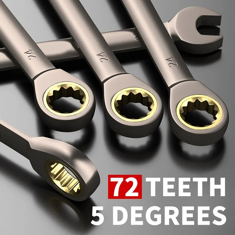 6pcs Dual-use Ratchet Head Quick Wrench Set Hardware Tools 72 Teeth Wholesale 180 Degree Rotation
6pcs Dual-use Ratchet Head Quick Wrench Set Hardware Tools 72 Teeth Wholesale 180 Degree Rotation