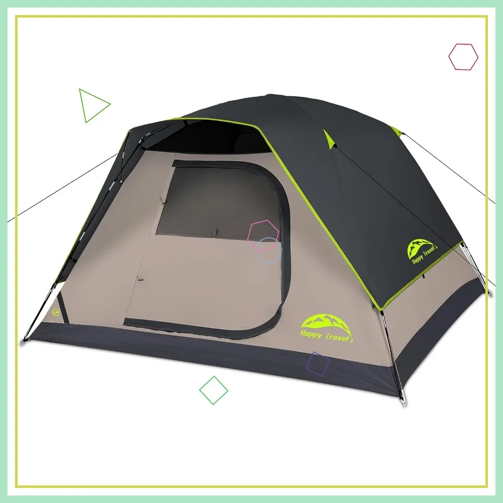 4 Person Dome Tent Waterproof Easy Setup Portable Camping Tent with Rainfly Mesh Windows for Hiking Backpacking
4 Person Dome Tent Waterproof Easy Setup Portable Camping Tent with Rainfly Mesh Windows for Hiking Backpacking