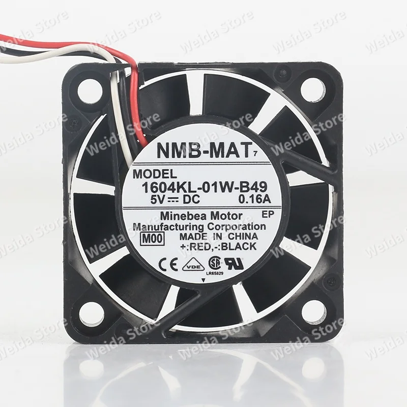 cooling fan NMB DC 5V 0.16A AC EC 4010 40X40X10MM 4CM double ball bearing video recorder 1604KL-01W-B49
cooling fan NMB DC 5V 0.16A AC EC 4010 40X40X10MM 4CM double ball bearing video recorder 1604KL-01W-B49