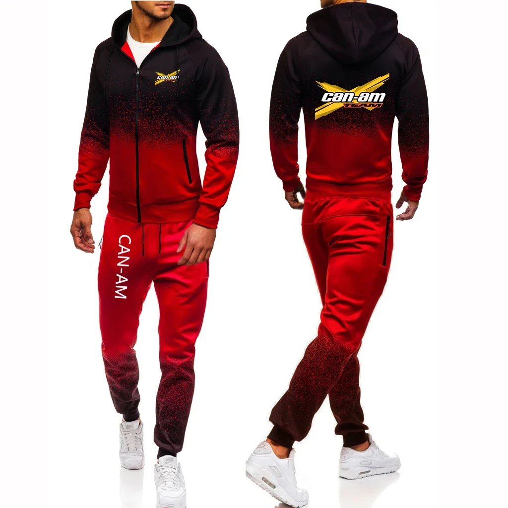 CAN-AM BRP 2024 Men's New Print Harajuku Jacket Sporting Hip Hop Gradient Color Hoodies Popular Casual Trousers Two Pieces Suit
CAN-AM BRP 2024 Men's New Print Harajuku Jacket Sporting Hip Hop Gradient Color Hoodies Popular Casual Trousers Two Pieces Suit