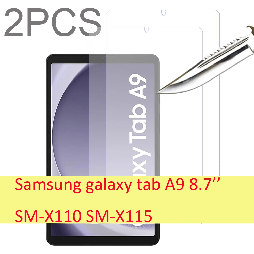 2PCS Glass For Samsung Galaxy Tab A9 8.7'' SM-X110 SM-X115 Scratch Proof Tempered Glass Screen Protector
2PCS Glass For Samsung Galaxy Tab A9 8.7'' SM-X110 SM-X115 Scratch Proof Tempered Glass Screen Protector