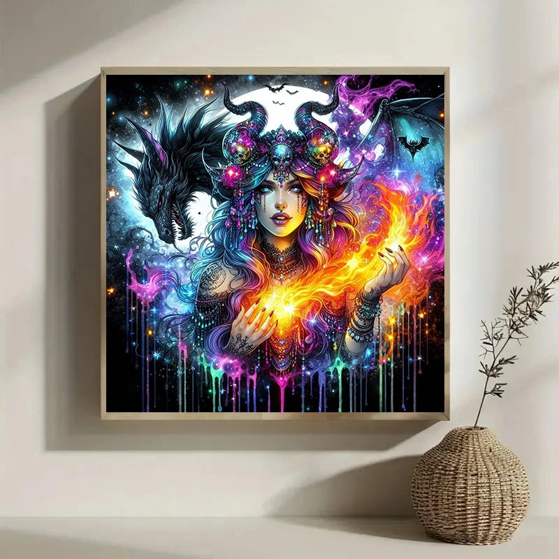 Magical Witch and Dragon 500PCS/1024 PCS Jigsaw Puzzles Relaxing Family Activity DIY Games for Living Room Home Decor Frameless
Magical Witch and Dragon 500PCS/1024 PCS Jigsaw Puzzles Relaxing Family Activity DIY Games for Living Room Home Decor Frameless
