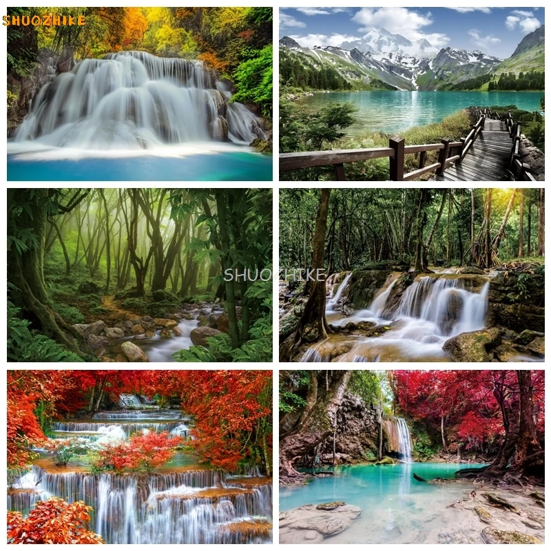 Spring Landscape Photography Backdrop Mountain Sky Clouds Flowers Waterfall Forest Nature Scenery Background Photo Studio Props
Spring Landscape Photography Backdrop Mountain Sky Clouds Flowers Waterfall Forest Nature Scenery Background Photo Studio Props