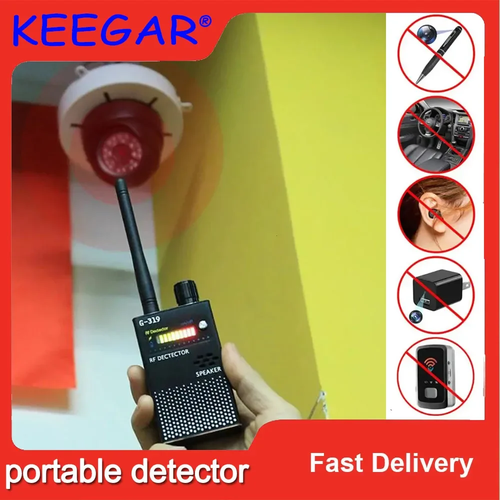 Security-protection Wireless RF Signal Detector Cameras Find Locator Cell Phone Camera Finder Full Range Bug Detector gps signal
Security-protection Wireless RF Signal Detector Cameras Find Locator Cell Phone Camera Finder Full Range Bug Detector gps signal