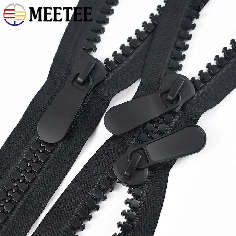 2Pcs Meetee 20# Resin Zippers Open-End Single/Double Zips Slider 70-150cm Extra Large Zip for Jacket Coat DIY Zippers Repair Kit
2Pcs Meetee 20# Resin Zippers Open-End Single/Double Zips Slider 70-150cm Extra Large Zip for Jacket Coat DIY Zippers Repair Kit