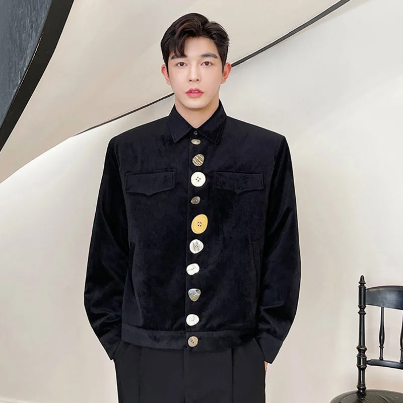 Fashion Menswear Colors Corduroy Shaped Buckle Chic Short Coat Spring Winter 2022 New Loose Lapel Long Sleeve Jacket 2D0784
Fashion Menswear Colors Corduroy Shaped Buckle Chic Short Coat Spring Winter 2022 New Loose Lapel Long Sleeve Jacket 2D0784