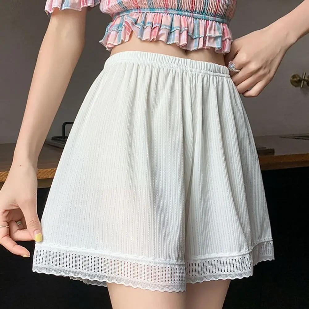 Ice Silk High Waist Safety Pants Lace Large Size Skirt Seamless Shorts Anti-Glare Loose Summer Short Leggings JK Lolita Leggings
Ice Silk High Waist Safety Pants Lace Large Size Skirt Seamless Shorts Anti-Glare Loose Summer Short Leggings JK Lolita Leggings